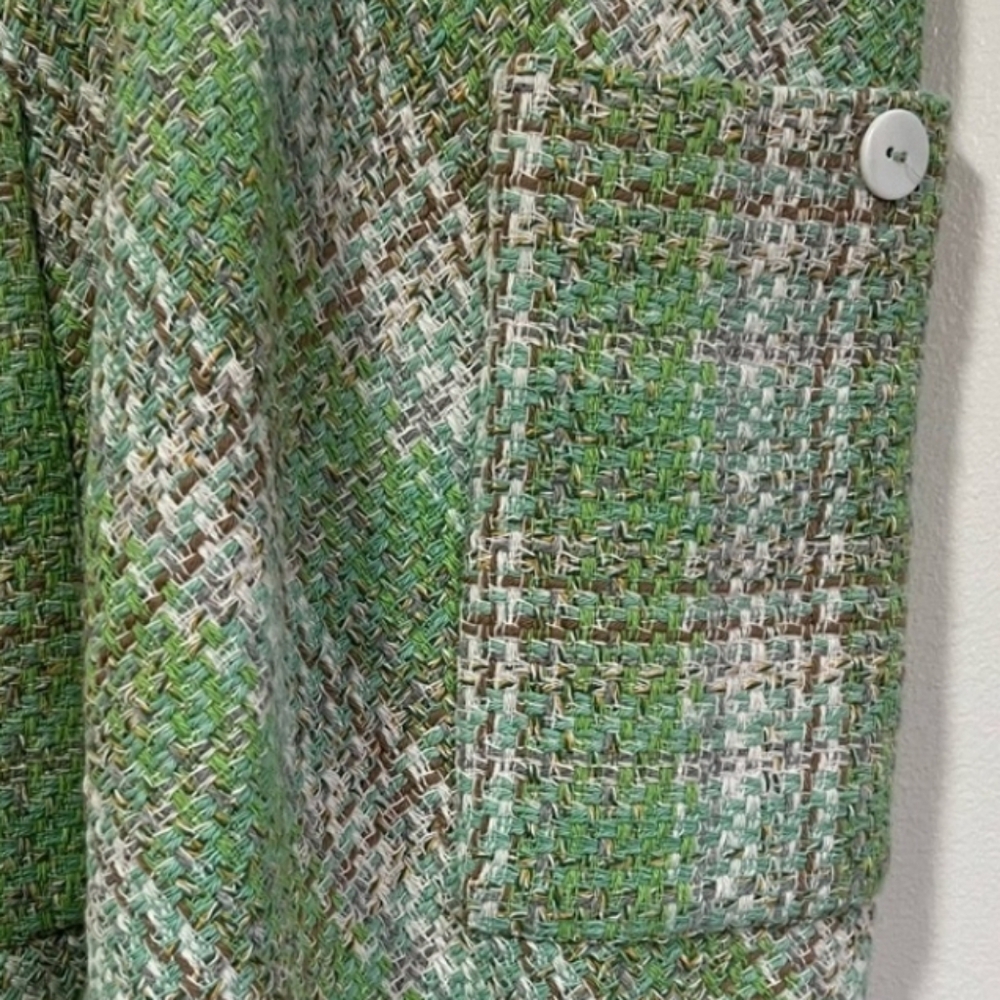 Zara Mint Green Checkered Mini Dress - Picture 6 of 10